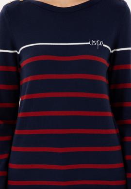 Kadın Lacivert Bisiklet Yaka Kazak - 50291573005