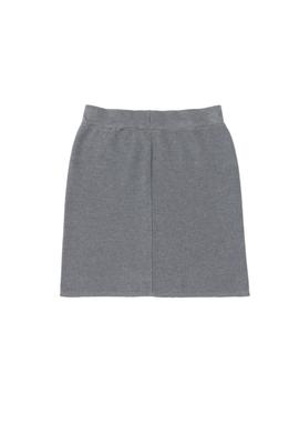 Kız Çocuk Gri Melanj Triko Etek - 50298585021