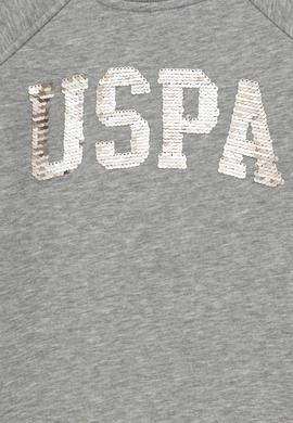 Kız Çocuk Gri Melanj Örme Elbise - 50298903023