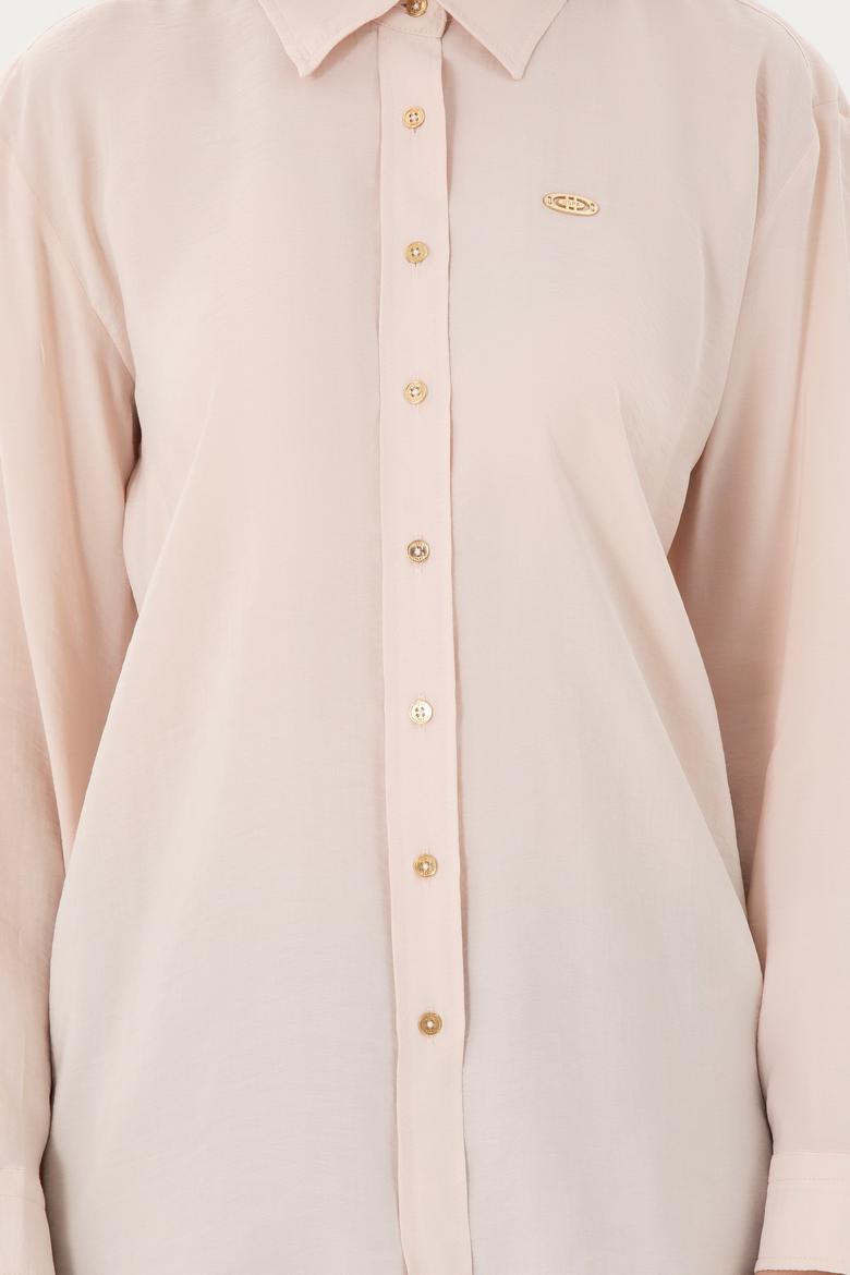 Kadın Taş Uzun Kollu Gömlek - 50289849066