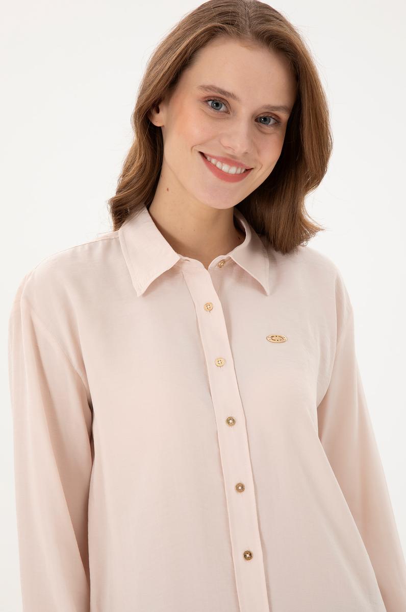 Kadın Taş Uzun Kollu Gömlek