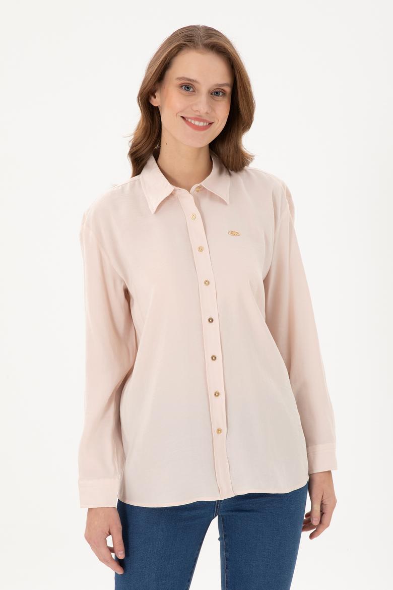 Kadın Taş Uzun Kollu Gömlek