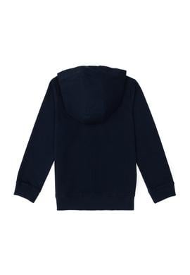 Kız Çocuk Lacivert Fermuarlı Basic Sweatshirt - 50296390077