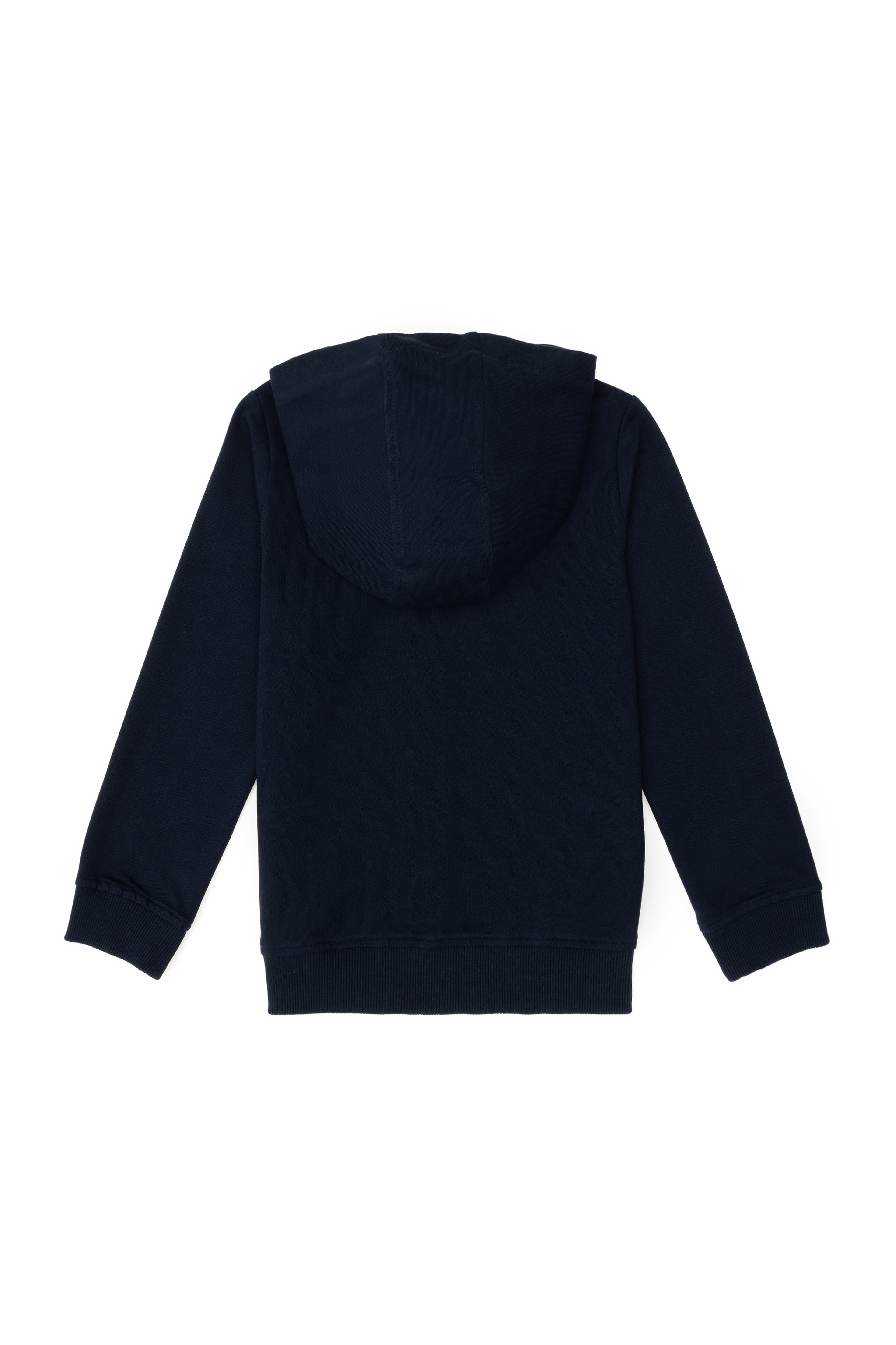 Kız Çocuk Lacivert Fermuarlı Basic Sweatshirt - Image 4