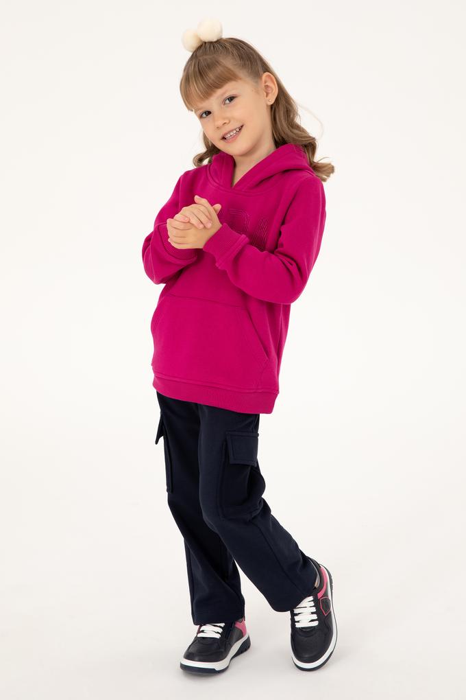 Kız Çocuk Lacivert Cepli Eşofman Altı