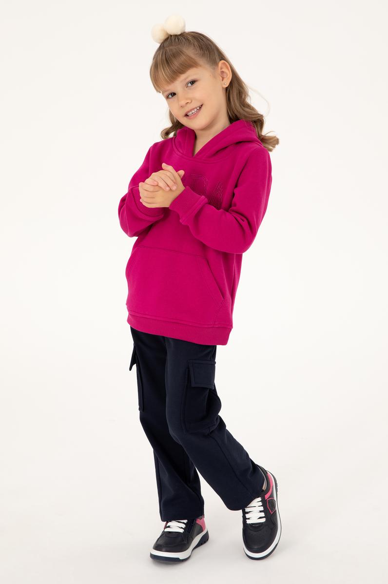 Kız Çocuk Lacivert Cepli Eşofman Altı