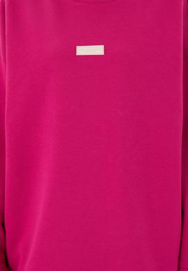 Kadın Fuşya Bisiklet Yaka Sweatshirt - 50294221009