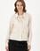 Kadın Ekru Uzun Kollu Gömlek