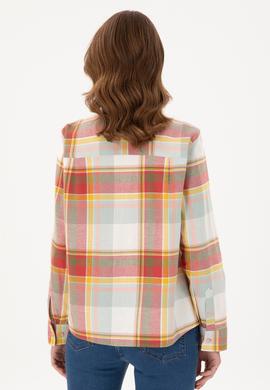 Kadın Kiremit Uzun Kollu Gömlek - 50291093031