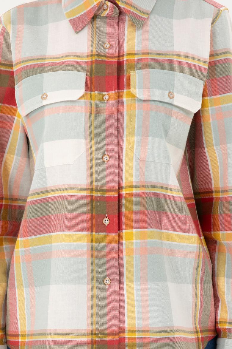 Kadın Kiremit Uzun Kollu Gömlek - 50291093031