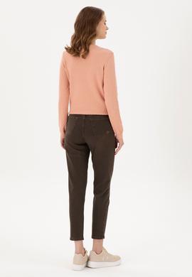 Kadın Kahverengi Jean Pantolon - 50291040003