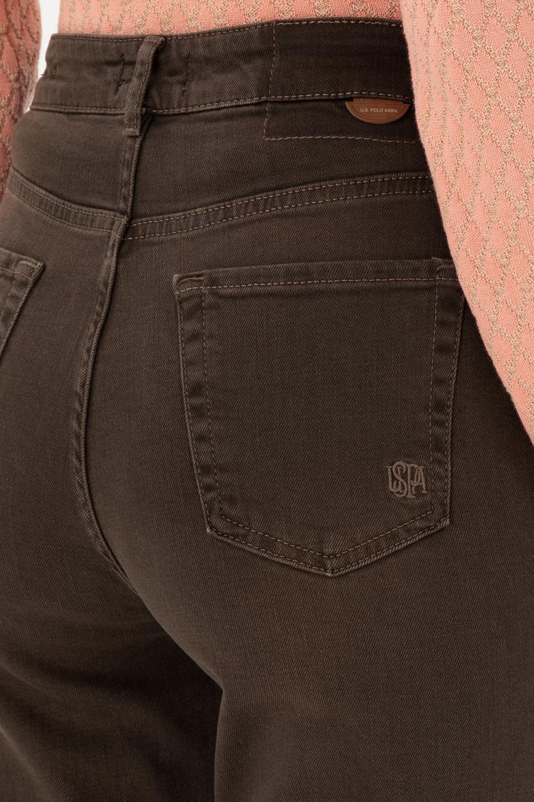 Kadın Kahverengi Jean Pantolon - 50291040003