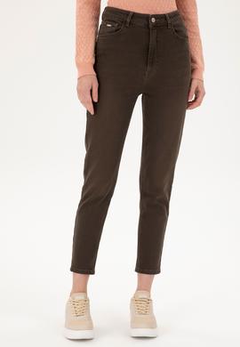 Kadın Kahverengi Jean Pantolon - 50291040003