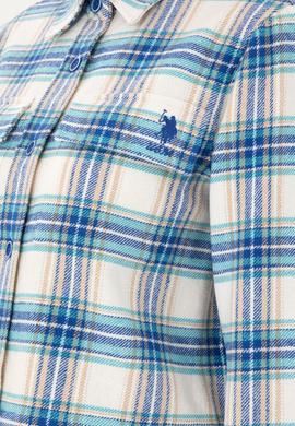 Kadın Saks Uzun Kollu Gömlek - 50291115003