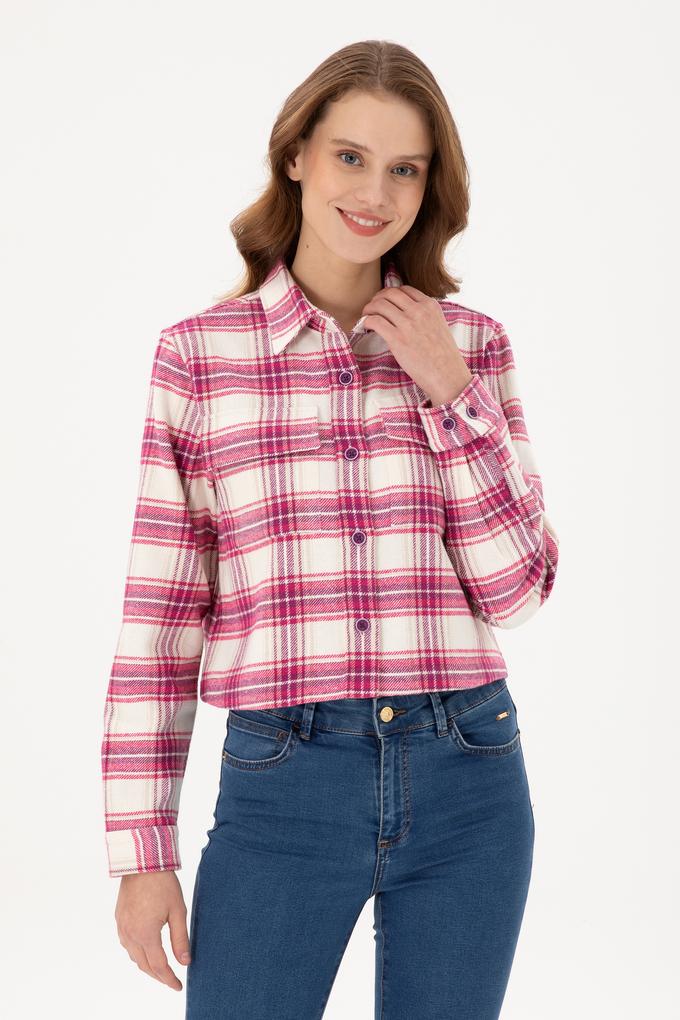 Kadın Menekşe Uzun Kollu Gömlek