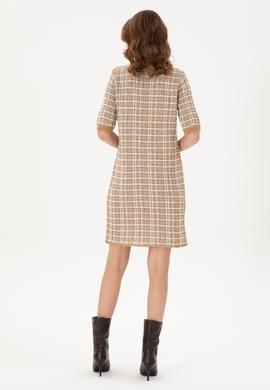 Kadın Camel Bisiklet Yaka Triko Elbise - 50293076005