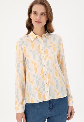 Kadın Taş Uzun Kollu Gömlek - 50293166015