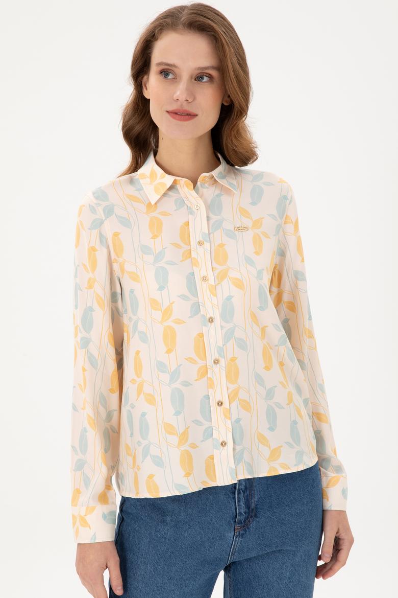 Kadın Taş Uzun Kollu Gömlek - 50293166015