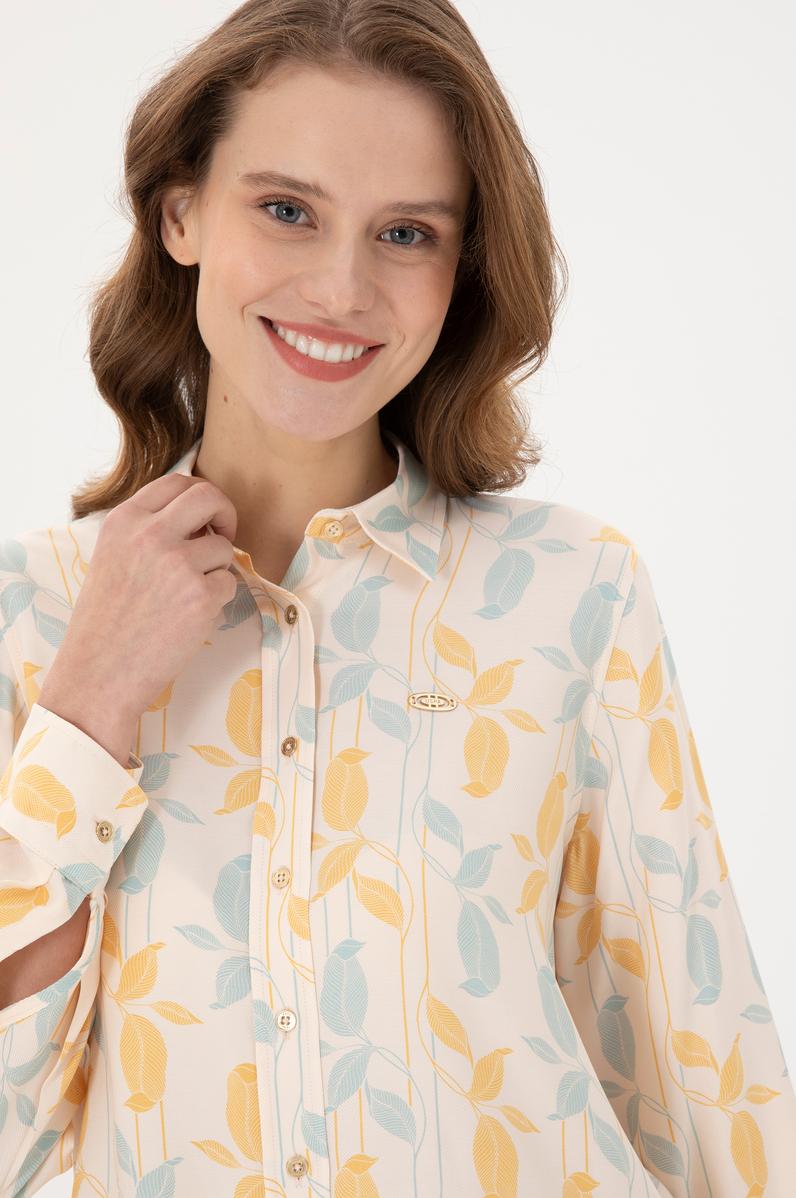 Kadın Taş Uzun Kollu Gömlek