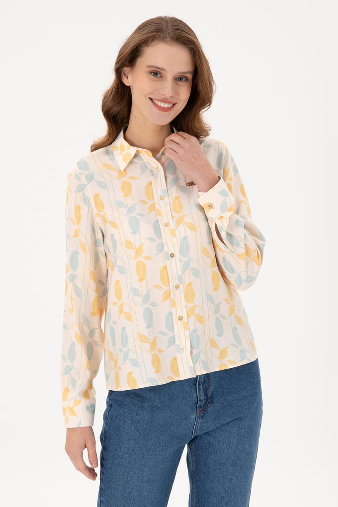 Kadın Taş Uzun Kollu Gömlek