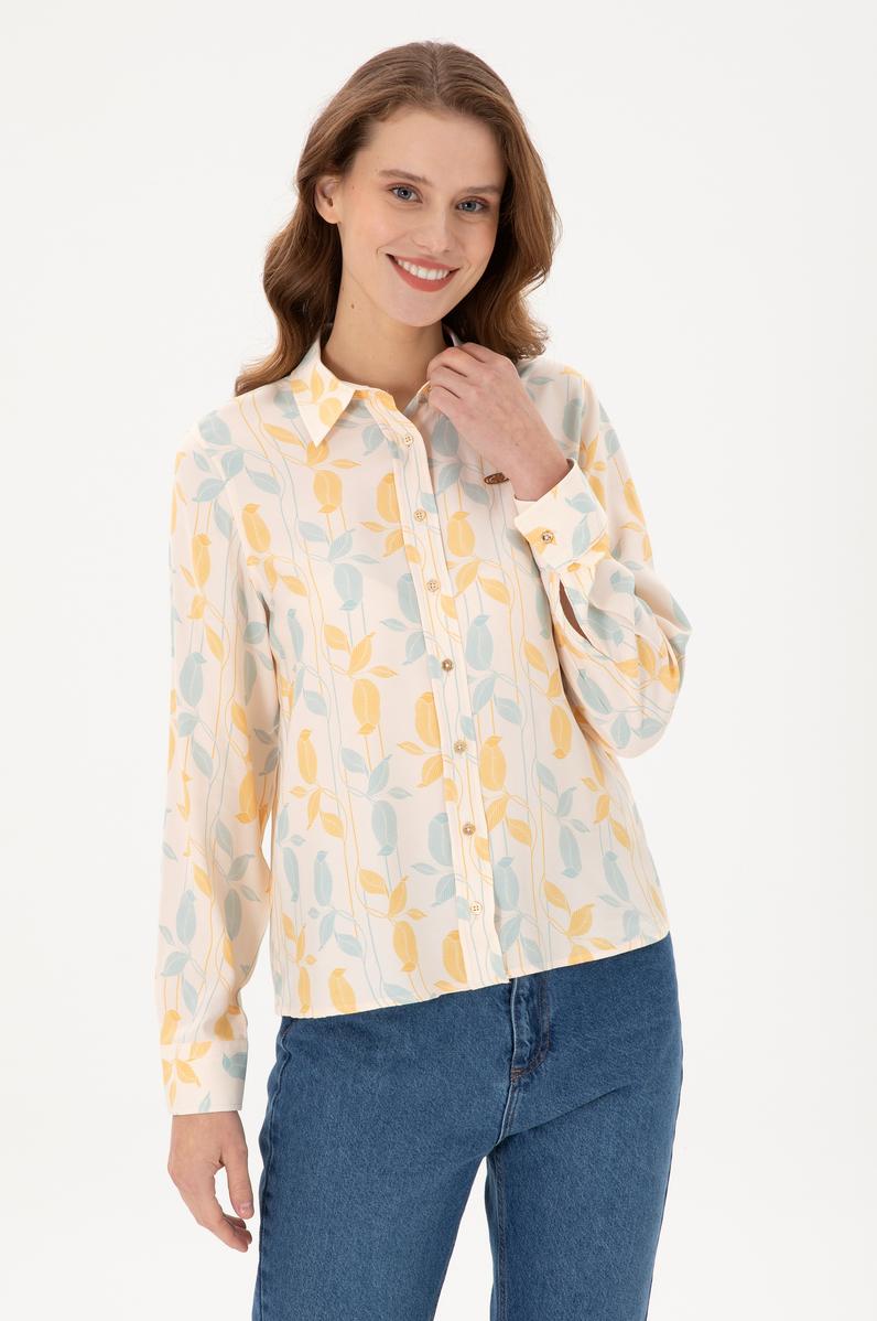 Kadın Taş Uzun Kollu Gömlek