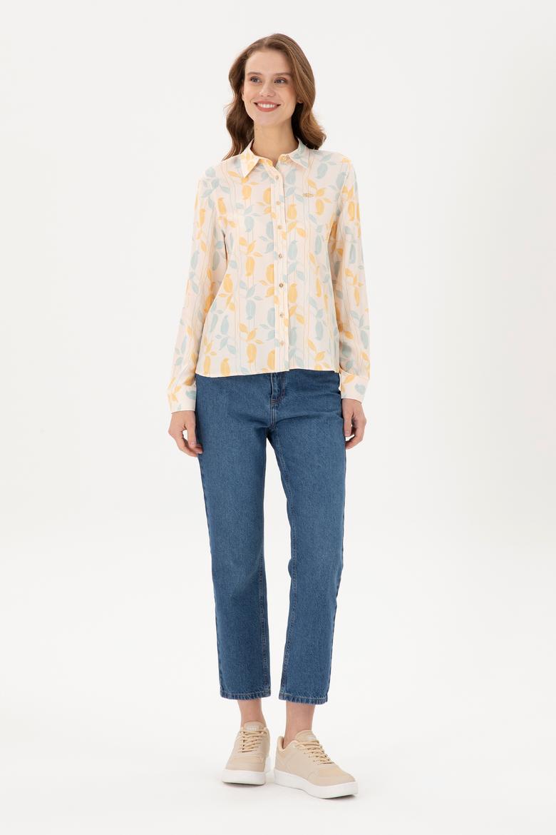 Kadın Taş Uzun Kollu Gömlek - 50293166015