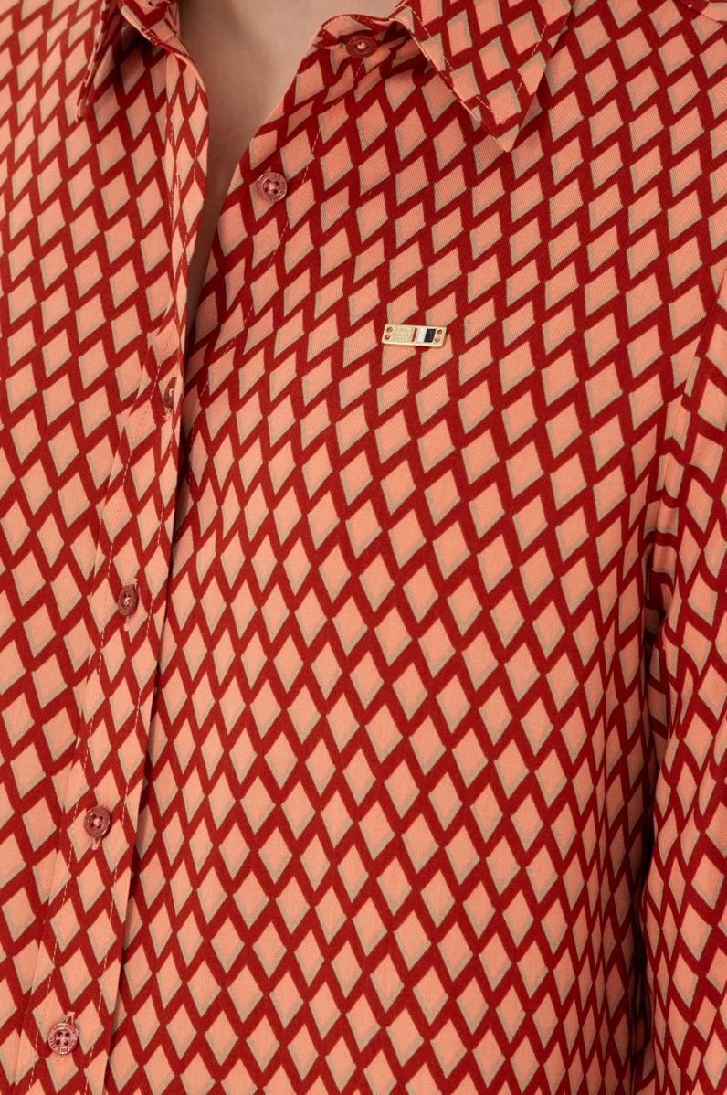 Kadın Somon Uzun Kollu Gömlek