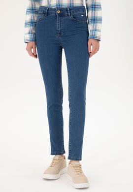 Kadın Mavi Toothpick Fit Jean Pantolon - 50297503001