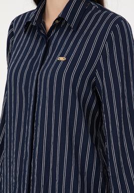 Kadın Lacivert Dokuma Elbise - 50298074007