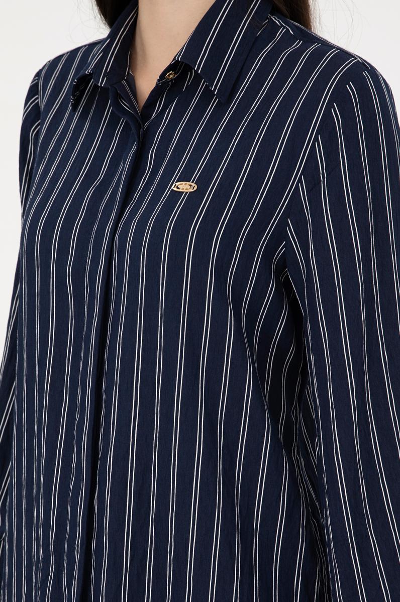 Kadın Lacivert Dokuma Elbise