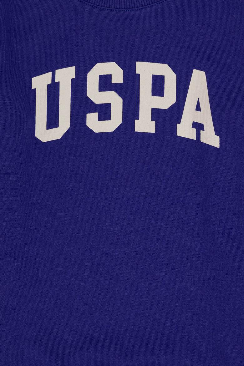 Erkek Çocuk Mor Basic Bisiklet Yaka Sweatshirt - 50293474134