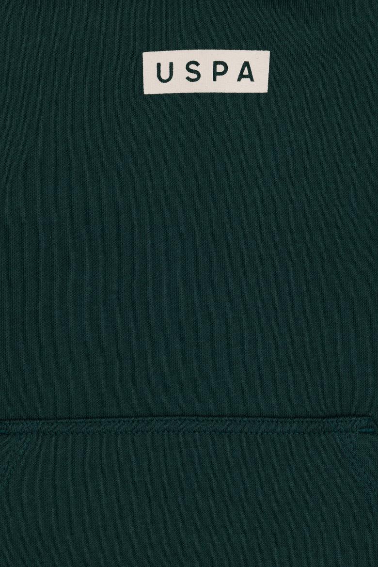 Erkek Çocuk Koyu Yeşil Kapüşonlu Sweatshirt - 50293515051