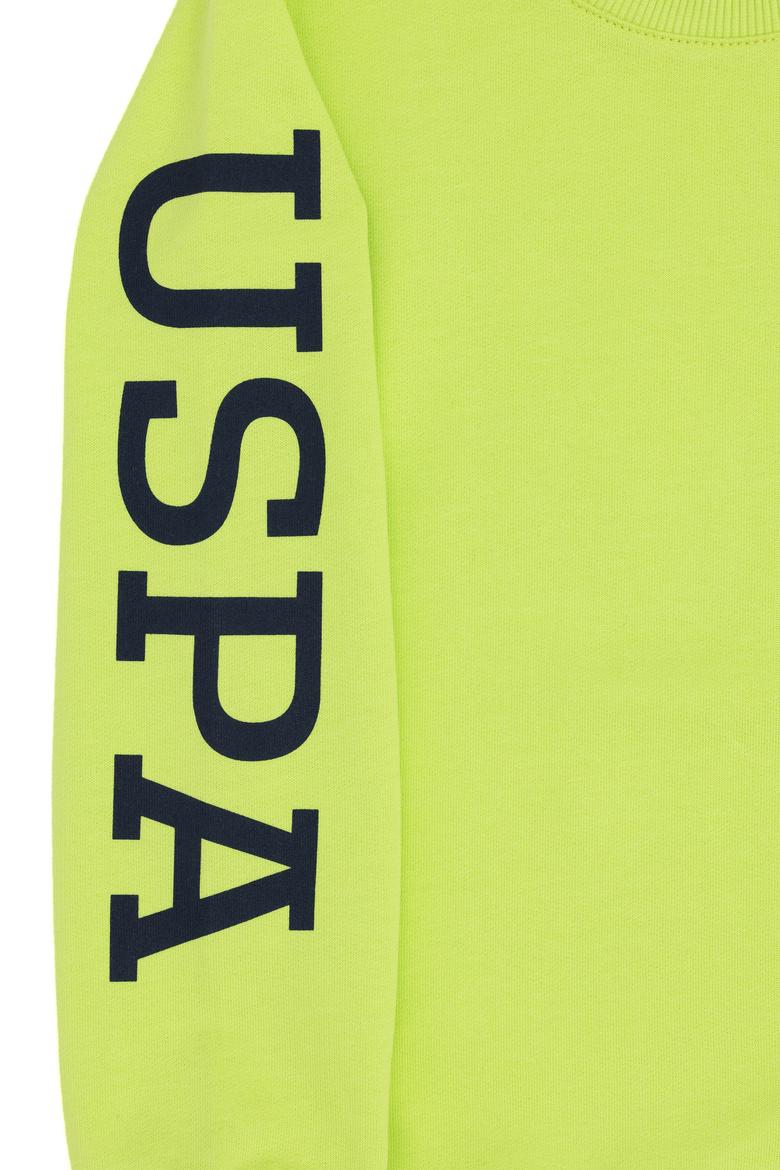 Erkek Çocuk Elma Yeşili Bisiklet Yaka Sweatshirt - 50293643046