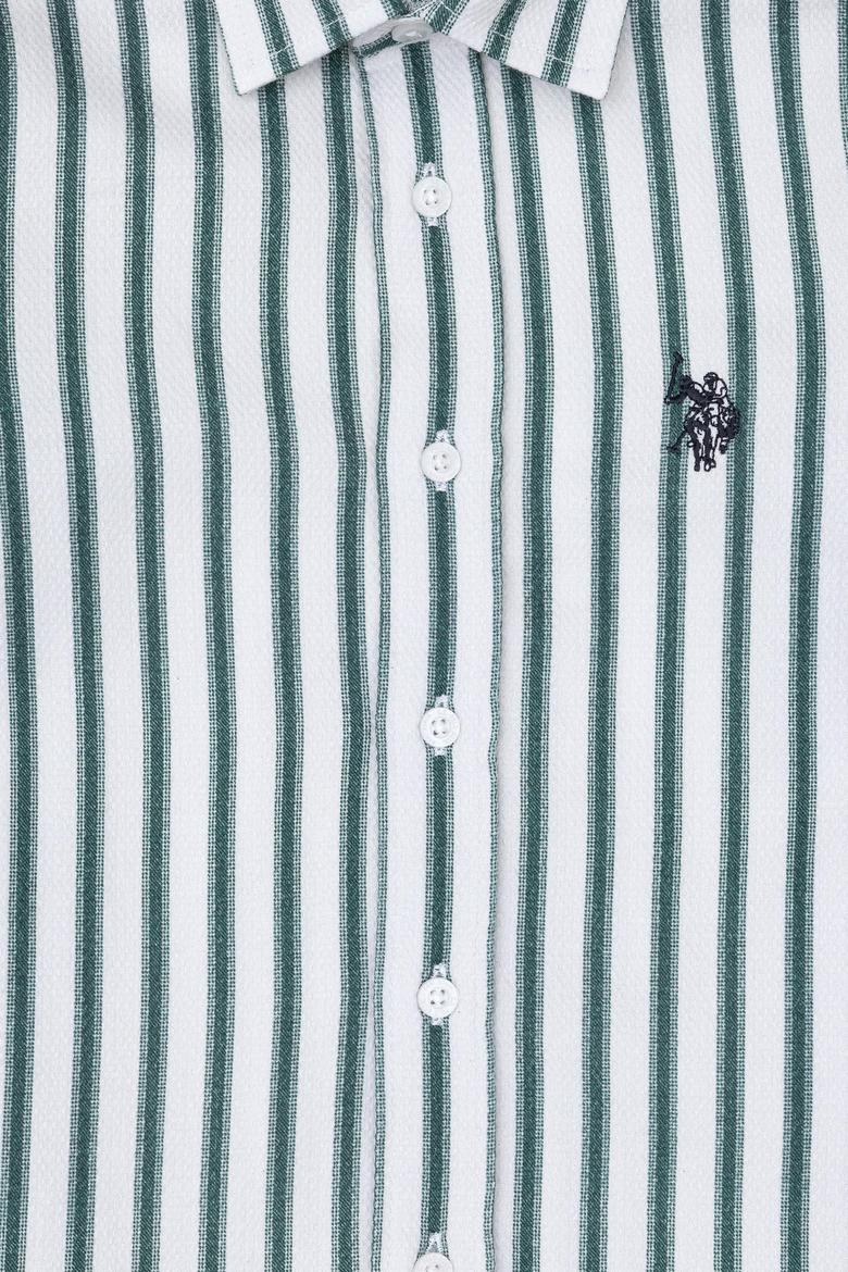 Erkek Çocuk Koyu Yeşil Uzun Kollu Gömlek - 50297387003