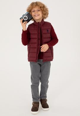 Erkek Çocuk Bordo Yelek - 50293921042