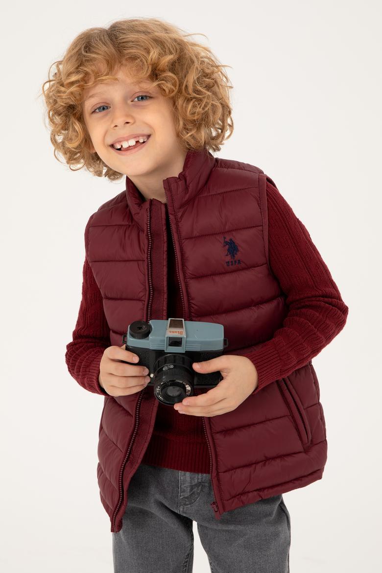 Erkek Çocuk Bordo Yelek