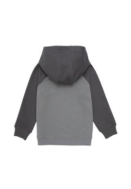 Erkek Çocuk Gri Kapüşonlu Sweatshirt - 50293495029