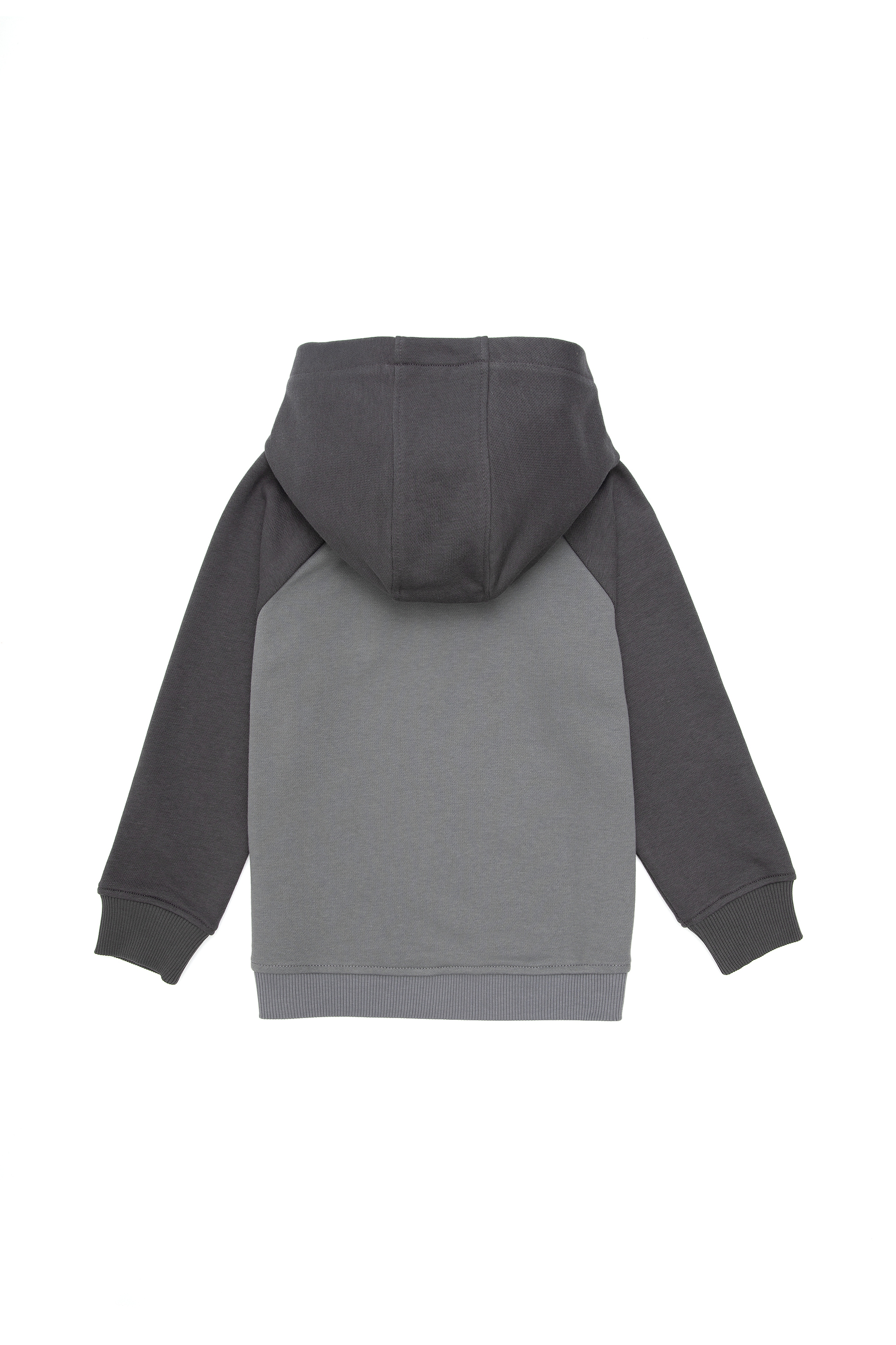 Erkek Çocuk Gri Kapüşonlu Sweatshirt