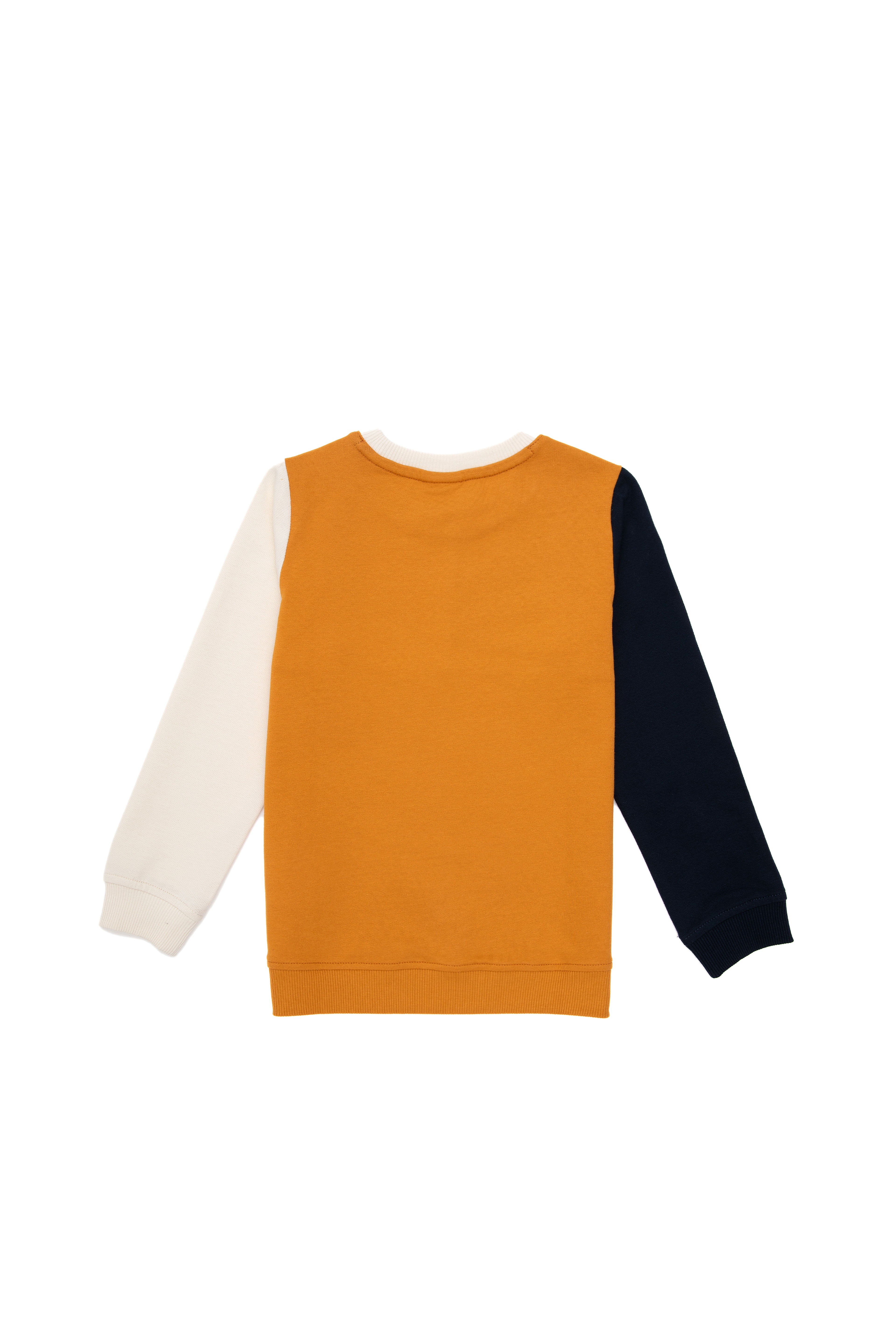Erkek Çocuk Hardal Bisiklet Yaka Sweatshirt