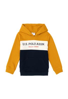 Erkek Çocuk Hardal Kapüşonlu Sweatshirt - 50293616025