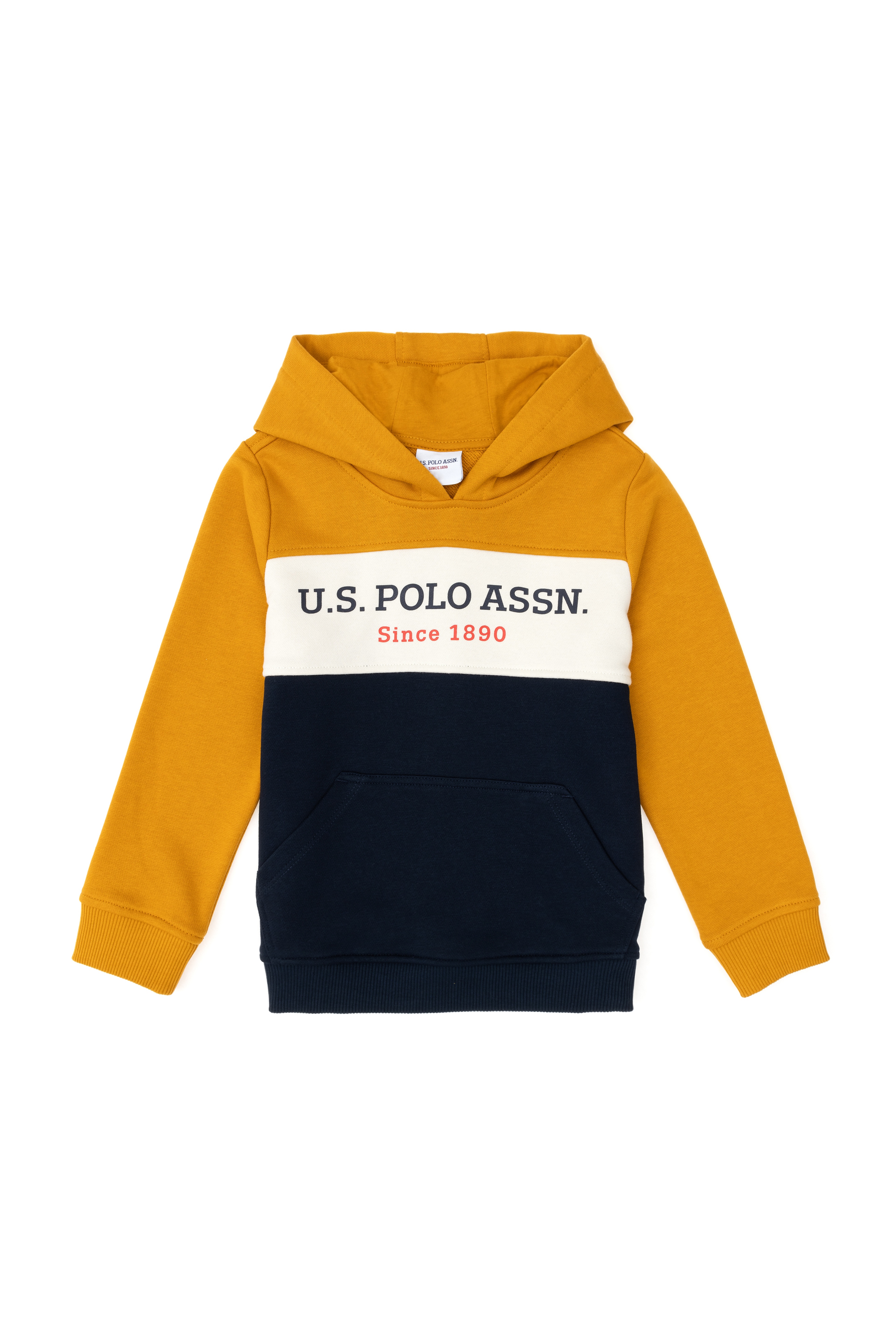 Erkek Çocuk Hardal Kapüşonlu Sweatshirt - Image 3