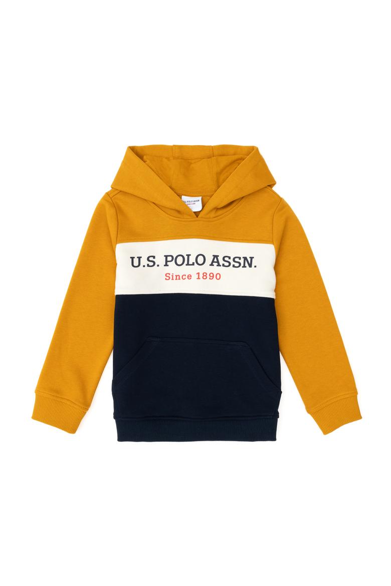 Erkek Çocuk Hardal Kapüşonlu Sweatshirt - 50293616025