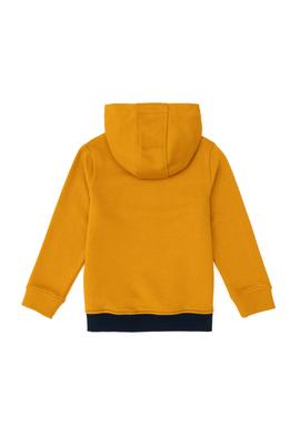 Erkek Çocuk Hardal Kapüşonlu Sweatshirt - 50293616025