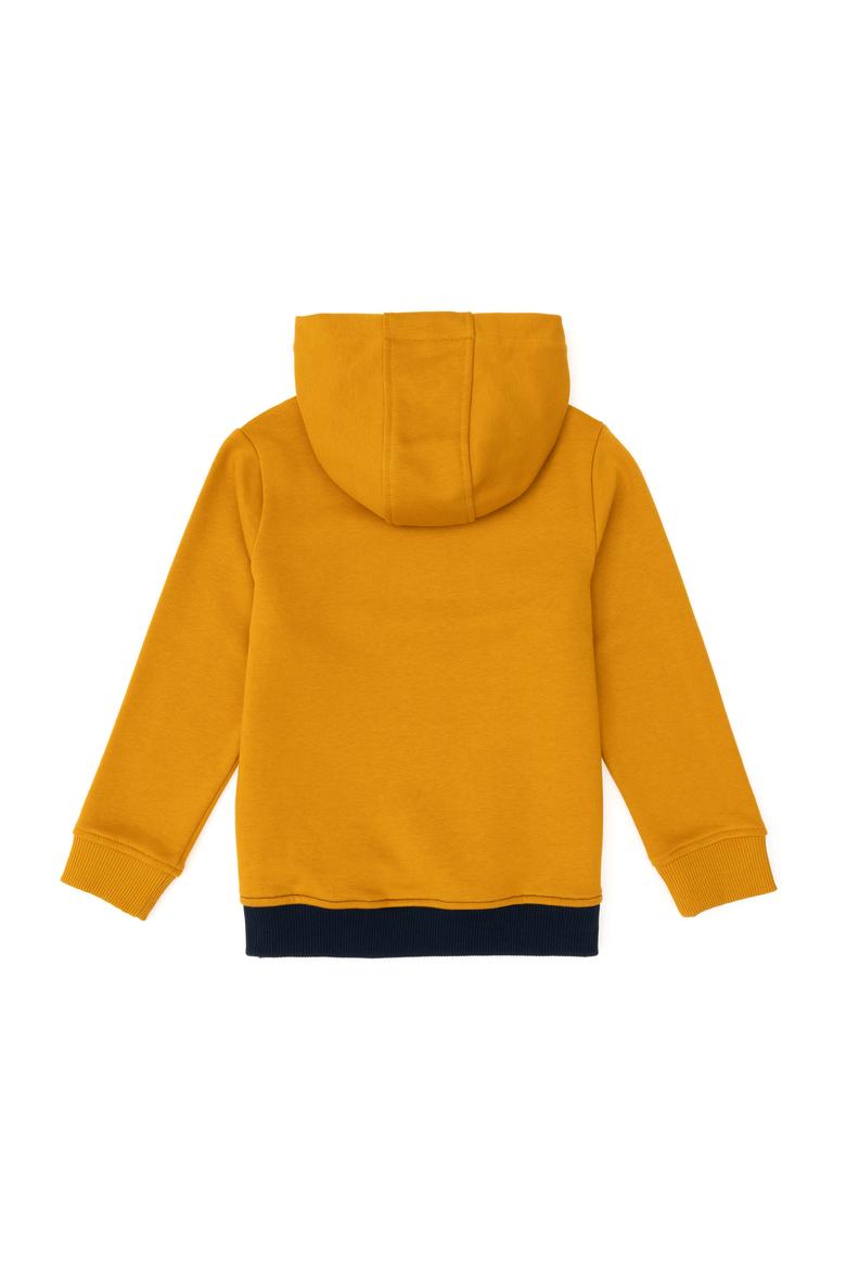 Erkek Çocuk Hardal Kapüşonlu Sweatshirt - 50293616025