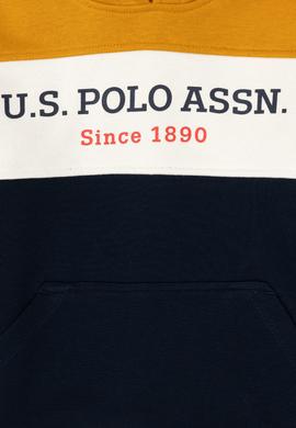 Erkek Çocuk Hardal Kapüşonlu Sweatshirt - 50293616025