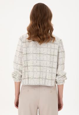 Kadın Krem Bomber Ceket - 50292427005