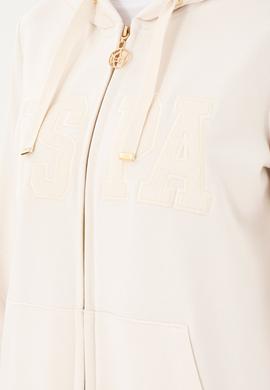 Kadın Krem Kapüşonlu Sweatshirt - 50289544054