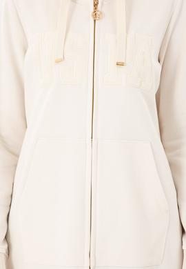 Kadın Krem Kapüşonlu Sweatshirt - 50289544054