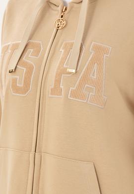 Kadın Kum Kapüşonlu Sweatshirt - 50289544059