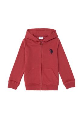 Erkek Çocuk Vişne Basic Fermuarlı Sweatshirt - 50293536074